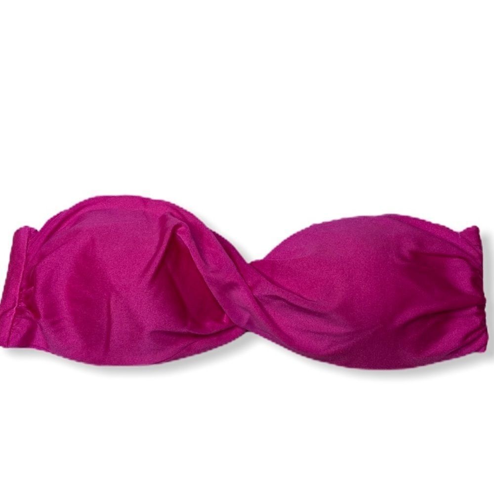 Luli Fama Twist Bandeau Bikini Top